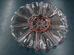 Vintage Anchor Hocking Pink Depression Oyster Pearl Platter
