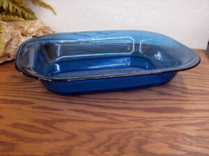 Corning Ware Casual Elegance Cobalt Blue L-15 Swirl Lasagna Baking Dish