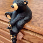 Big Sky Carvers Bearfoot Bears Jeff Fleming Helping Paw Shelf Sitter Bear Cubs - Image 2