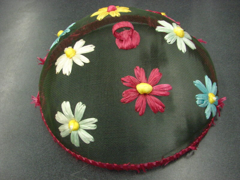 Seven Vintage Fly Screen Large Round Mesh Food Cover Picnic Party Fly Domes - Image 2