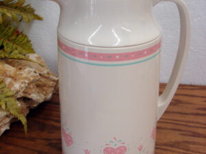 Vintage Corning Ware Corelle Forever Yours Hearts Thermal Serving Carafe