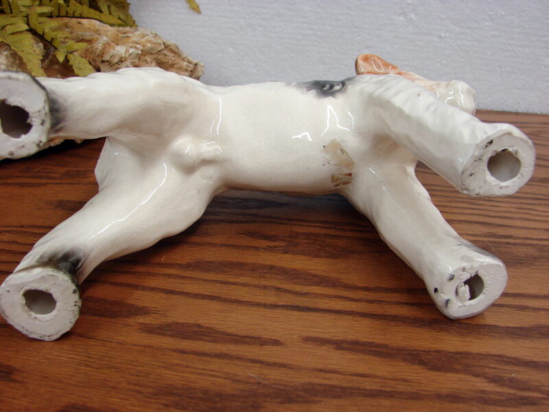 Vintage Large Porcelain Standing Wire Haired Terrier Figurine Royal Copenhagen ?, Moose-R-Us.Com Antiques Collectibles Log Cabin Decor