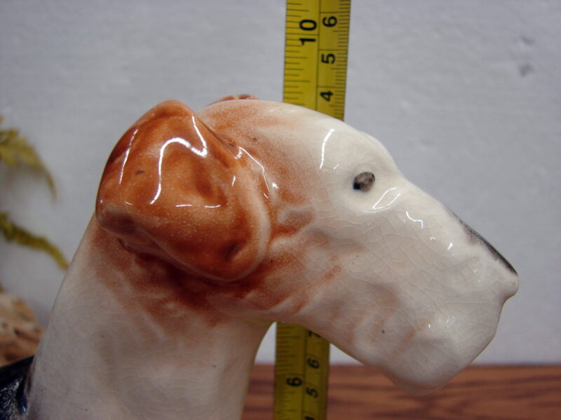 Vintage Large Porcelain Standing Wire Haired Terrier Figurine Royal Copenhagen ?, Moose-R-Us.Com Antiques Collectibles Log Cabin Decor
