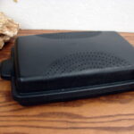 The Pampered Chef Black Shallow Rectangular Microwave Cooker Bacon Steamer #1146 - Image 2