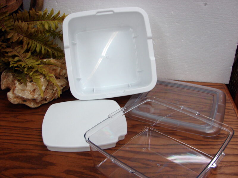 The Pampered Chef Chillzanne Cool &#038; Serve 4 Piece Open Square Salads, Moose-R-Us.Com Log Cabin Decor