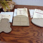 Set/5 The Pampered Chef Stoneware Cookie Mold Gardens Farm Bear - Image 2