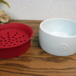 The Pampered Chef Pasta Cooker Bowl Red Silicone Lid #2633 - Image 2