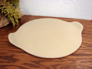 Pampered Chef Stoneware Pizza Stone 15" Large Round w/ Handles