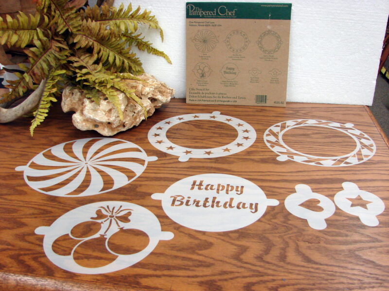 The Pampered Chef Decorating Cake Bar Stencil #1535, Moose-R-Us.Com Log Cabin Decor