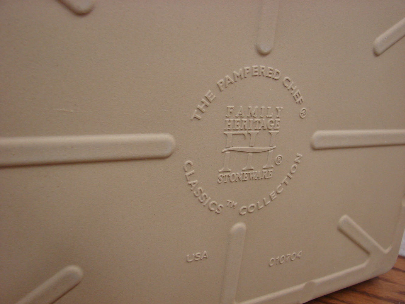 Pampered Chef #1445 Stoneware Large Bar Pan Cookie Sheet 17 x 11" - Image 2
