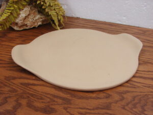 Pampered Chef #1341 Stoneware Pizza Stone 13" Large Round w/ Handles