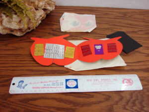 Vintage Red Owl Promotional Advertising Sewing Needles Brand New in Bag + Ruler
