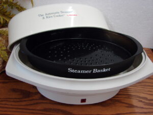 Rival Automatic Steamer Rice Cooker Model Electric Base & Steamer Basket Only