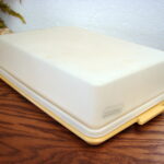 Vintage Tupperware #622 Harvest Gold Fresh & Fancy Cake Rectangular