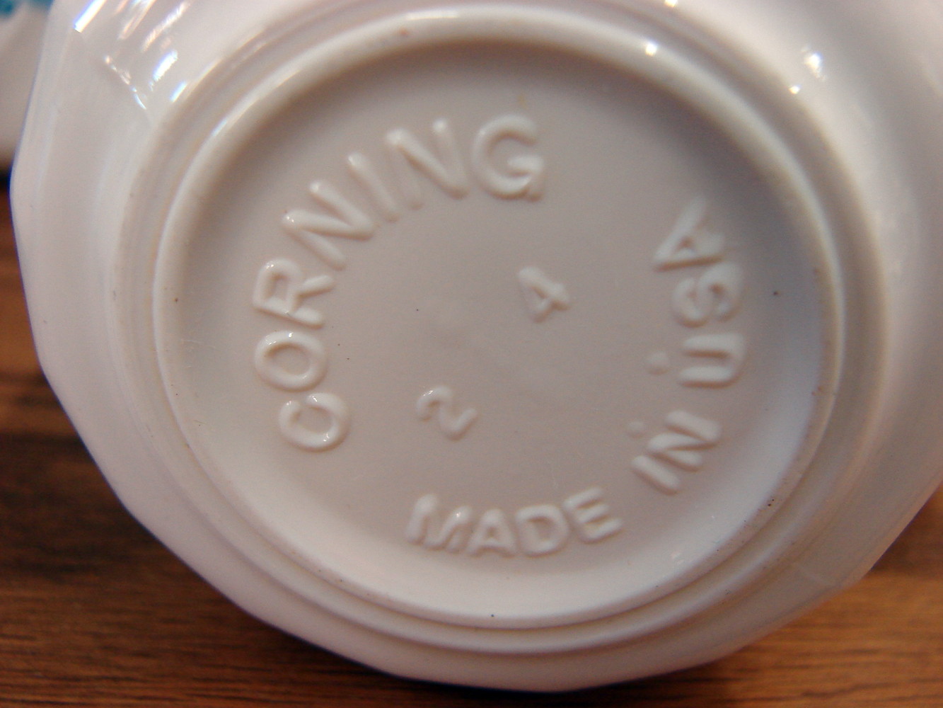 Vintage Corelle Blue Velvet Rose Set/6 Swirl Coffee Cups - Image 3