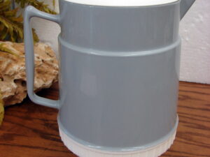 Vintage Retro MCM Delta Airlines Coffee Water Pitcher Grey/White 7 cups MAD MEN