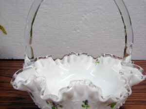 Vintage Fenton Peacock Urn Ruffle 9&#8243; Bowl Marigold Carnival Glass, Moose-R-Us.Com Log Cabin Decor