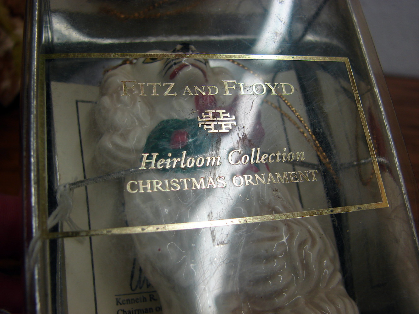 Vintage Fritz and Floyd Staffordshire Dog Ornament New in Box - Image 2