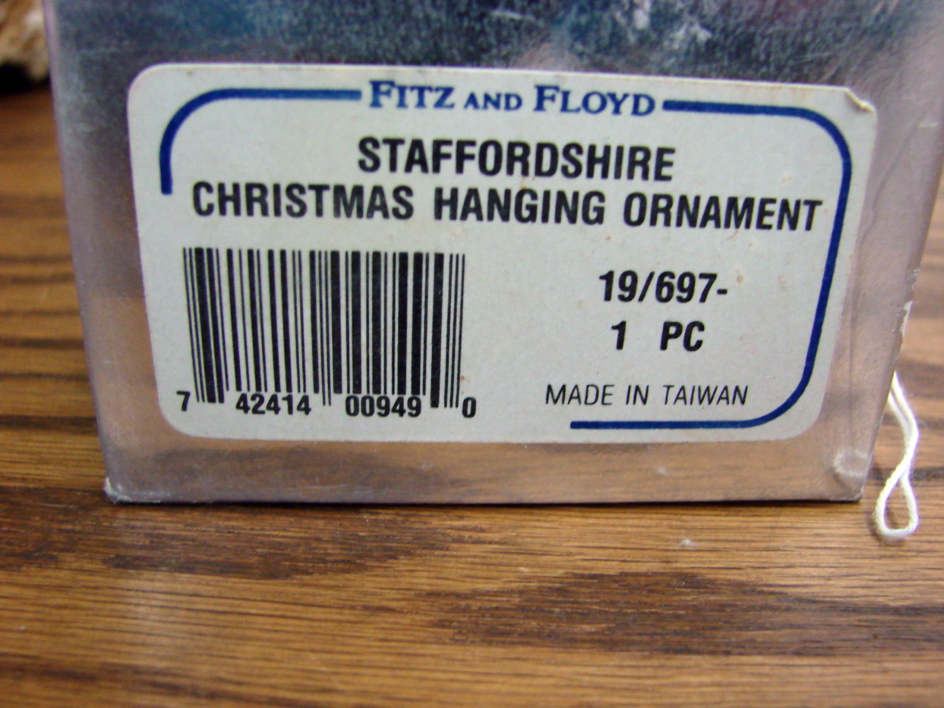 Vintage Fritz and Floyd Staffordshire Dog Ornament New in Box - Image 3