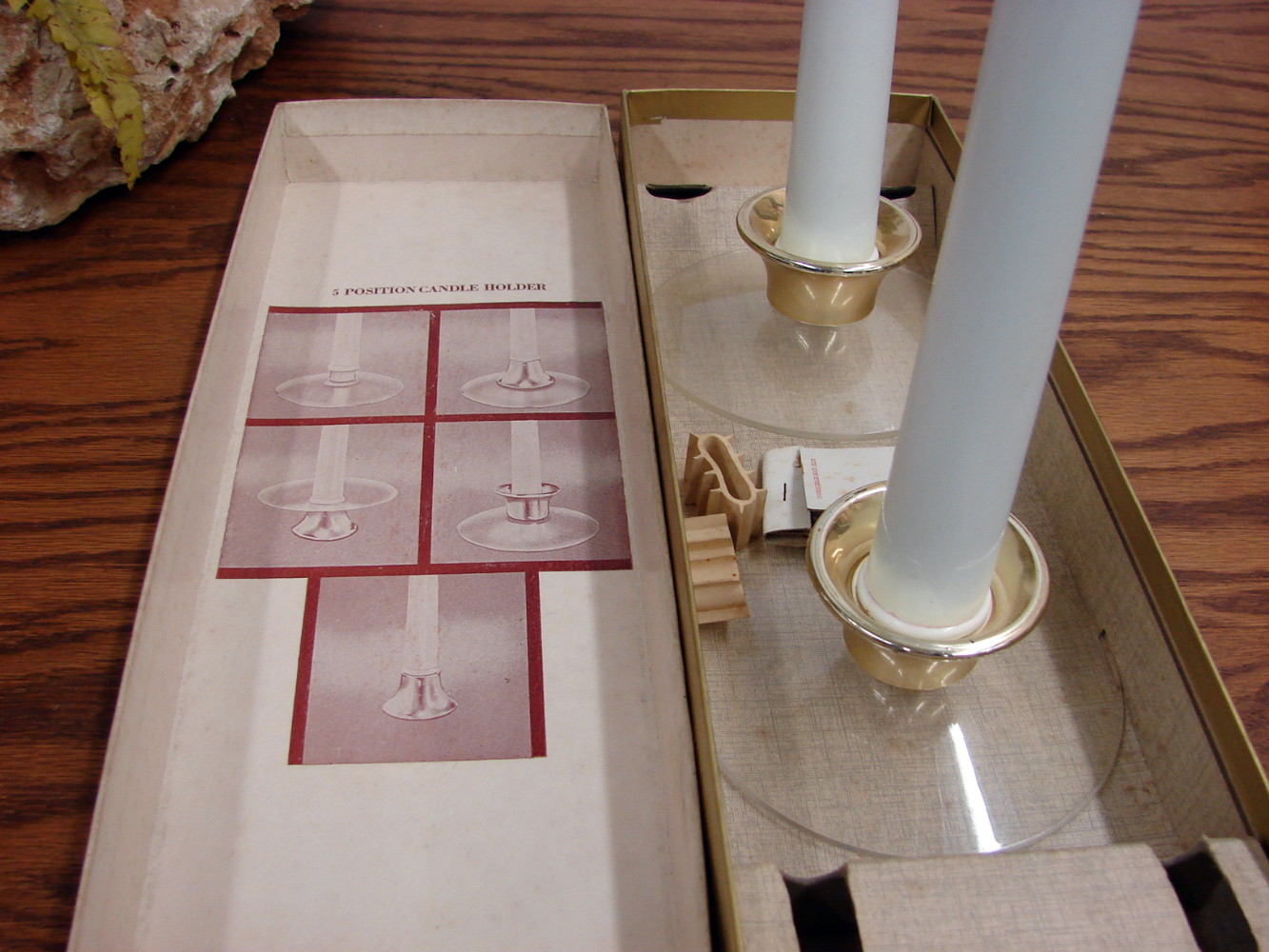 Vintage GoldenGlo Everlasting Candles MCM Candle Holders - Image 2