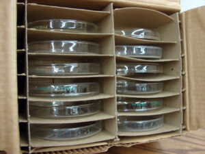 Vintage PYREX Culture Petri Dish Covers Only Original Box 12 pcs