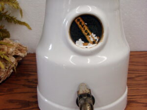 Antique Stoneware Radium Ore Revigator Medicine Water Jug Original Lid Label Spigot
