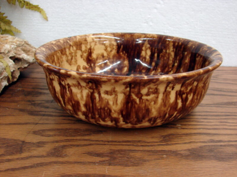 Antique Rockingham Yelloware Stoneware Decorative Bowl Bennington 195, Moose-R-Us.Com Antiques Collectibles Log Cabin Decor