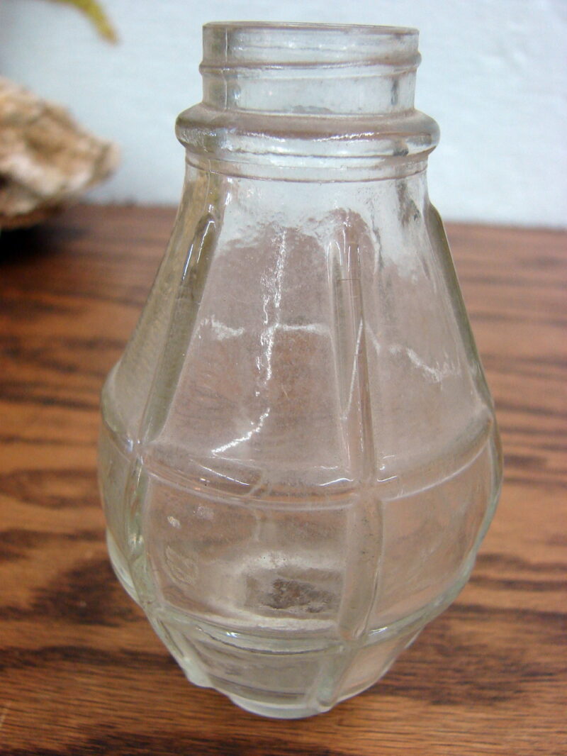 Vintage Glass Portion Only of Railroad Lantern Candy Container, Moose-R-Us.Com Antiques Collectibles Log Cabin Decor