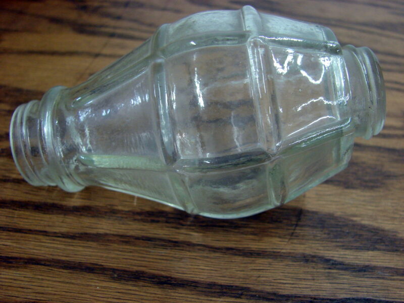 Vintage Glass Portion Only of Railroad Lantern Candy Container, Moose-R-Us.Com Antiques Collectibles Log Cabin Decor