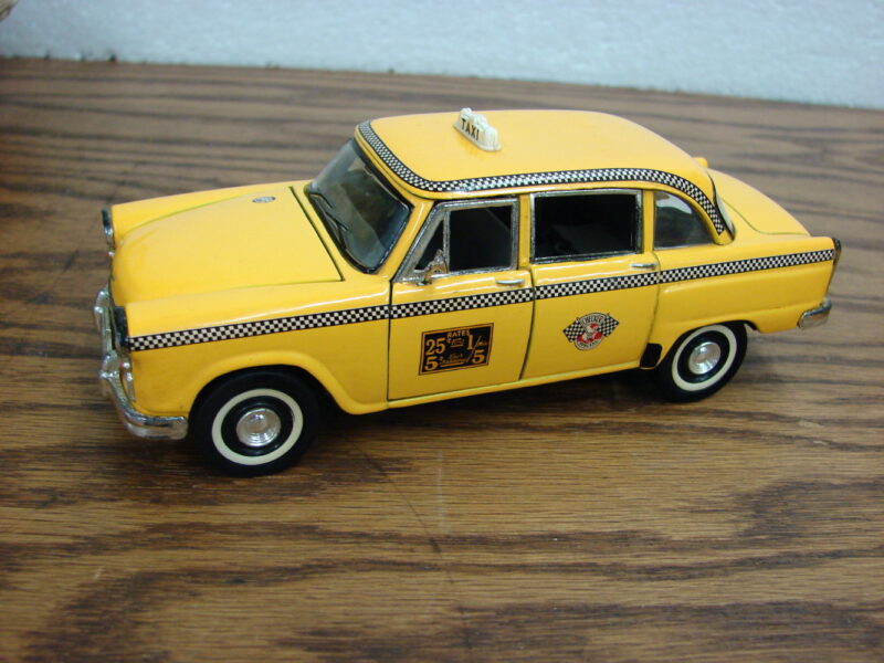 Vintage SS 6853 1963 Checker Taxi Cab Yellow 1:34 Diecast Model, Moose-R-Us.Com Antiques Collectibles Log Cabin Decor