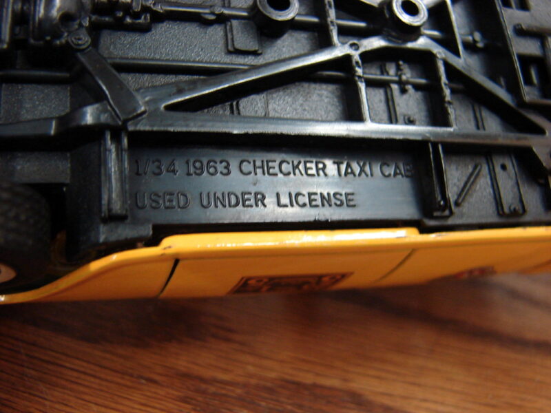 Vintage SS 6853 1963 Checker Taxi Cab Yellow 1:34 Diecast Model, Moose-R-Us.Com Antiques Collectibles Log Cabin Decor