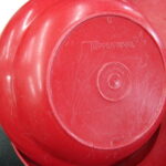 Vintage Tupperware Set/6 Cereal Salad Bowls w/ Lids #155 Red - Image 2