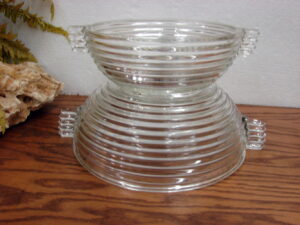 Vintage Anchor Hocking Arlington 6 Qt Punch Bowl Set Bowl Cups Ladle Hooks, Moose-R-Us.Com Log Cabin Decor