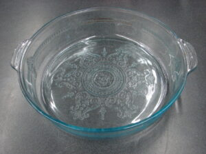 Vintage Fire King Sapphire Blue Philbe Large Deep Baking Dish 11"