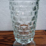 Set/7 Vintage Crystal Fostoria American Cube Cubist 6" Ice Tea Glasses - Image 2