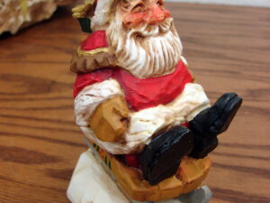 Retired David Frykman Collection Coyne's Santa on Sled 1996