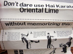 Vintage Hai Karate Oriental Lime Cologne 1967-68 Advertising Insert