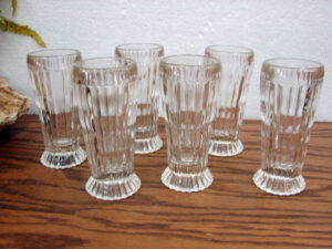 Vintage Jeanette Glass Fruit Design Punch Bowl w/ 21 Cups, Moose-R-Us.Com Log Cabin Decor