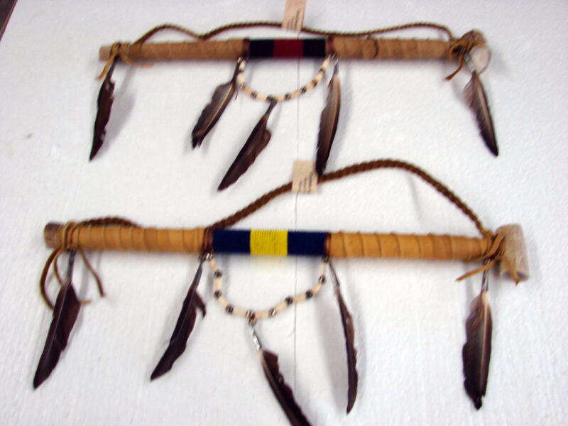 Authentic Native American Indian Navajo Wrapped Pipe Antler Beaded Drape, Moose-R-Us.Com Log Cabin Decor
