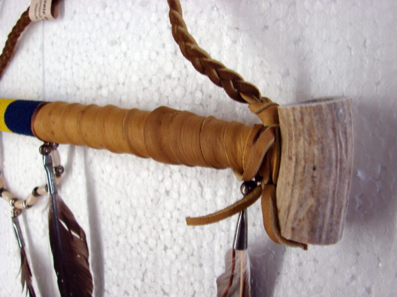 Authentic Native American Indian Navajo Wrapped Pipe Antler Beaded Drape, Moose-R-Us.Com Log Cabin Decor