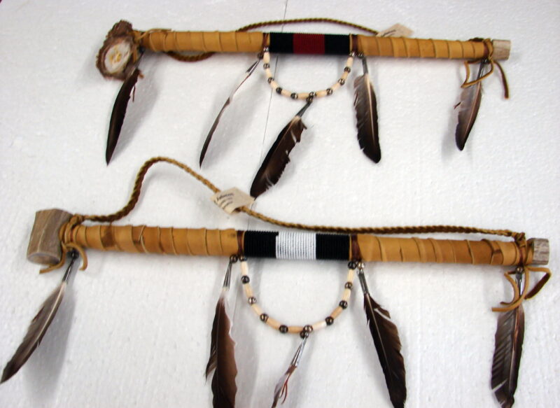 Authentic Native American Indian Navajo Wrapped Pipe Antler Beaded Drape, Moose-R-Us.Com Log Cabin Decor