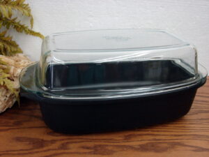 Pampered Chef Covered Roaster 4 1/4 Qt Cast Aluminum Glass Lid