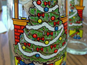 Set/5 Pepsi Collector Series 1984 O' Christmas Tree Drinking Glasses