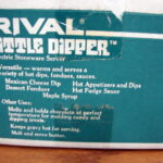 Vintage Rival Little Dipper Complete Original Box Pastel Flowers #3204 - Image 2