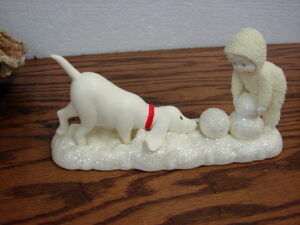 Vintage Dept. 56 Snowbabies Retired Best Friends Making Snowman