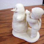 Vintage Dept. 56 Snowbabies Snowman Needs Wings Too #68818 - Image 2
