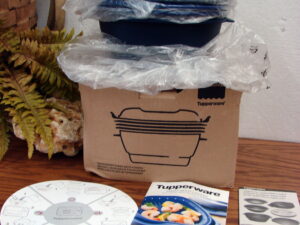 New Tupperware Smart Multi-Cooker Microwave Steamer Cooker Cobalt Blue