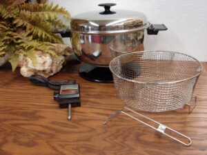 Chrome Electric West Bend Soup Stock Pot Deep Fryer #89005