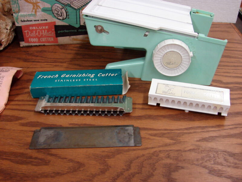 Vintage Popeil Product Dial-o-Matic Slicer Mandolin Original Box Extra French Blade, Moose-R-Us.Com Antiques Collectibles Log Cabin Decor