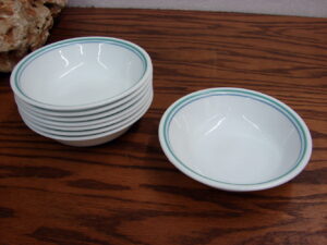 Set/8 Vintage Corning Ware Corelle Country Cottage Blue Heart Vine Berry Bowls 5"
